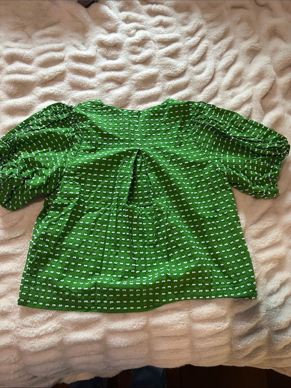 Kate Spade Green Women’s Tie-Neck Blouse XS - Picture 4 of 7
